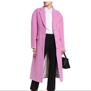3.1 PHILLIP LIM Pink Mohair/Wool Coat Size 4 NWOT